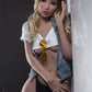 Lena 160cm Acup, T-Belt-Girl macht eine Pause von der Arbeit