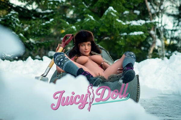 Dipper, 164 cm Fcup Sexy Pink im Schnee