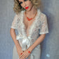 Daisy, 158cm bonnet D Cape en tulle transparent